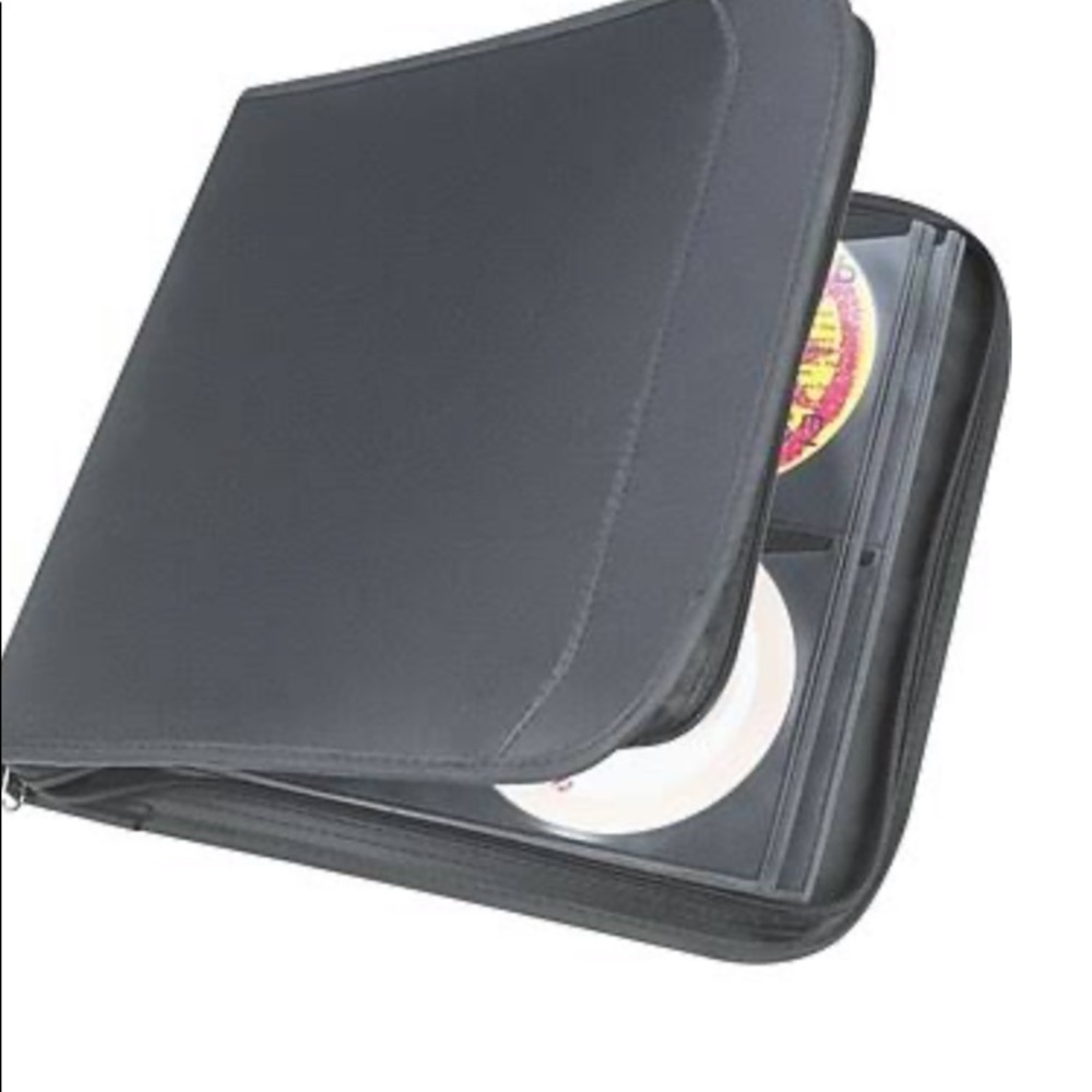 Book for CD/DVD, Black Nylon